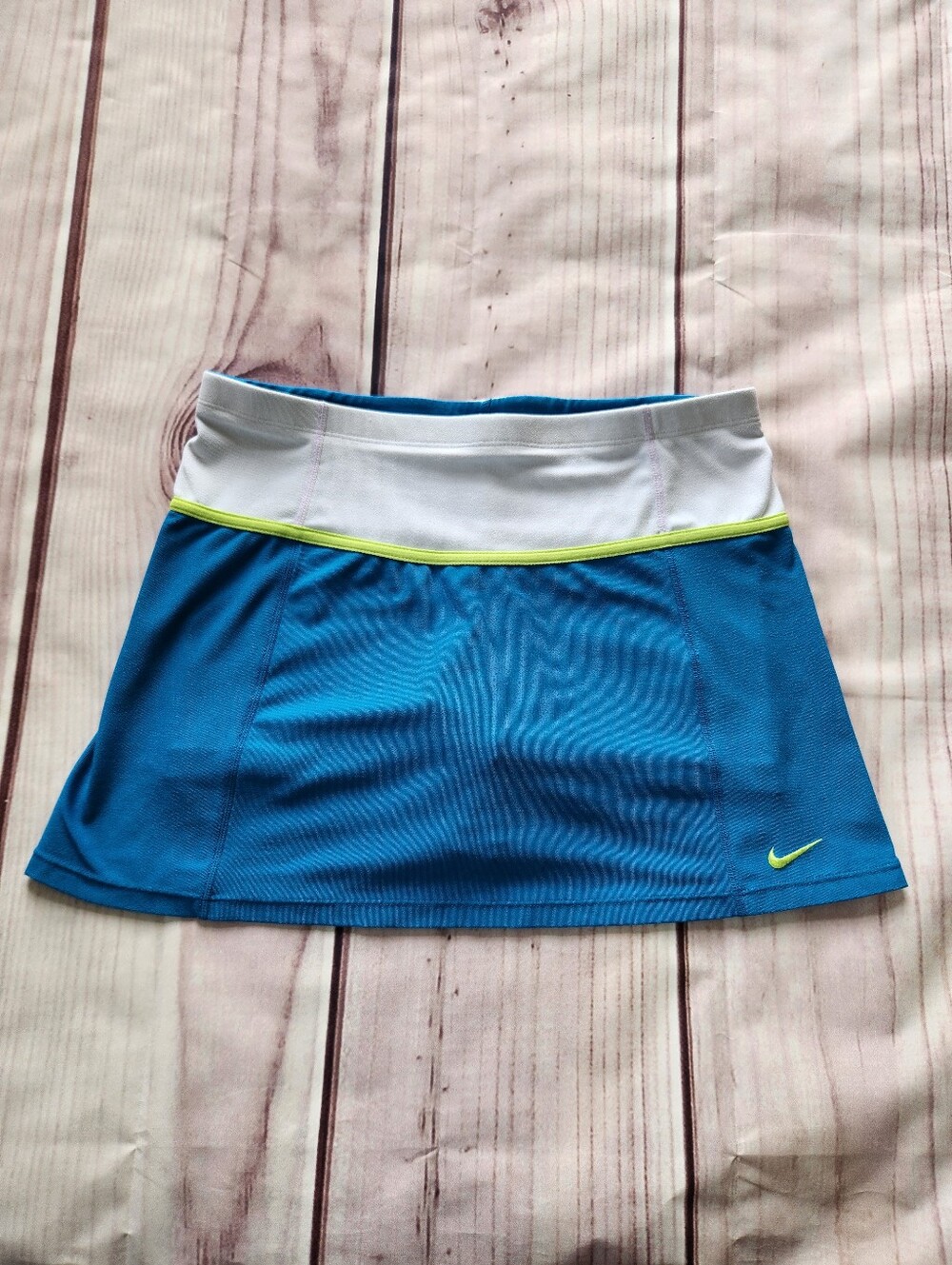 Nike Vintage Tennis Skort Y2K Retro Colorblock Blue White | Women's Size S